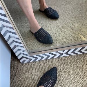 villa rouge stacey woven mules